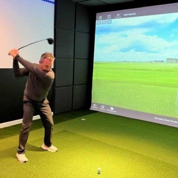 Image for 1 Hour Golf Lesson with PGA Pro in our Trackman Studio for 2 Players